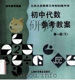 初中代数参考教案 第1册 下 1996 PDF电子版封面 袁世全等主编
