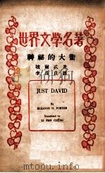 神秘的大卫 1937 PDF电子版封面 坡尔忒著;李葆贞译