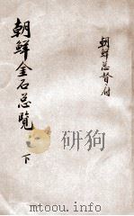 朝鲜金石总览 下 1919 PDF电子版封面 朝鲜总督府著