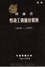 河南省劳动工资统计资料 1974-1977 1982 PDF电子版封面 河南省统计局编