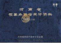 河南省预算外资金统计资料 1988年 1990 PDF电子版封面 河南省财政厅综合计划处编
