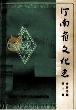 河南省文化志资料选编 第10辑 1985 PDF电子版封面 河南省文化厅文化志编辑室编