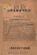 满洲金融参考统计 1942 PDF电子版封面 满洲中央银行调查课