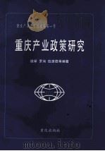 重庆产业政策研究 重庆产业发展蓝皮书第1号 1989 PDF电子版封面 庞举,罗洵,伍源德等编著