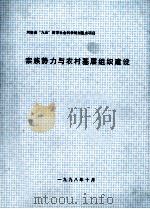 宗族势力与农村基层组织建设调研报告 1998 PDF电子版封面 陈保亮,巩艳芳主持