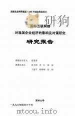 国际互联网络对我国企业经济的影响及对策研究 1998 PDF电子版封面 彭景荣课题负责