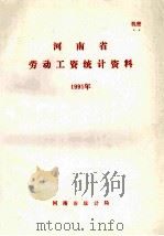河南省劳动工资统计资料  1991年（1992 PDF版）
