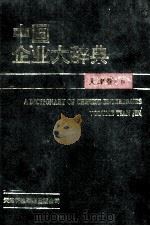 中国企业大辞典 天津卷 下 1993 PDF电子版封面 754330371X 塞风,黄顺基主编