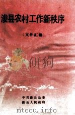 浚县农村工作新秩序 文件汇编 1991 PDF电子版封面 中共浚县县委,浚县人民政府编