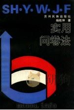 实用问卷法 1993 PDF电子版封面 7541203734 杨胜坤著
