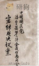 中国国民党洛宁第一次全县代表大会宣言及决议案 1928 PDF电子版封面 洛宁县执行委员会编