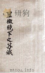 显微镜下之苏俄 1929 PDF电子版封面 汉文著
