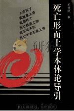 死亡形而上学本体论导引 1995 PDF电子版封面 7214014661 毛文风著
