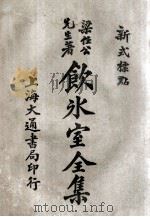 饮冰室全集 新式标点 10 卷19-20 1925 PDF电子版封面 梁任公著;陈益标点