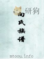 向氏族谱 PDF电子版封面