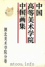 中国高等美术学院中国画集  湖北美术学院分卷   1988  PDF电子版封面  753560191X  邵声朗主编 