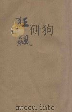 狂飙 1942 PDF电子版封面 陈铨著