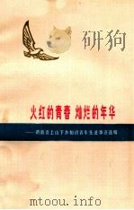 火红的青春 灿烂的年华 湖南省上山下乡知识青年先进事迹选编 1975 PDF电子版封面 3109·388 张国清等著