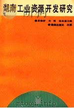 湖南工业资源开发研究 1993 PDF电子版封面 7543805448 姜衡舒等主编