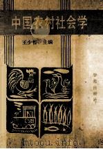 中国农村社会学 1990 PDF电子版封面 7800608336 王少哲主编