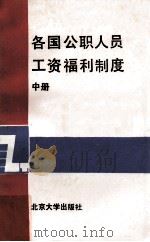各国公职人员工资福利制度 中 1989 PDF电子版封面 7301004923 曹志主编
