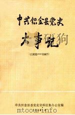 中共织金县党史大事记 1933-1987 1988 PDF电子版封面 中共织金县委党史资料征集办公室编