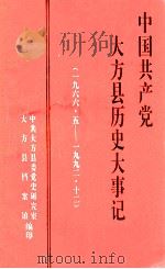 中国共产党大方县历史大事记  1966.5-1992.12  《大方党史资料》第7辑（1993 PDF版）