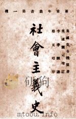 社会主义史  上   1920  PDF电子版封面    英国克卡樸原著；李季翻译 