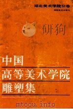中国高等美术学院雕塑集-湖北美术学院分卷 1988 PDF电子版封面 7535601723 刘政德著