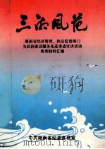 三湘风范 湖南省经济管理、执法监督部门 为经济建设服务先进事迹宣讲活动典型材料汇编 1994 PDF电子版封面 中共湖南省纪委宣教室