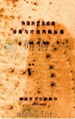 传染科常见疾病诊断与疗效判断标准（试行稿）（1980 PDF版）