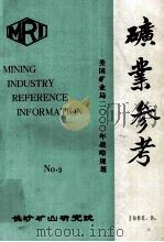 矿业参考 3 美国矿业局2000年战略规划 1986 PDF电子版封面 长沙矿山研究院编