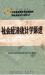 社会经济统计学原理   1988  PDF电子版封面  781017200X  《社会经济统计学原理学习指导书》编写组编 