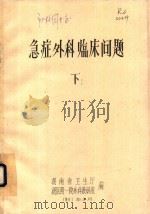 急症外科临床问题 下 1981 PDF电子版封面 费慧娟主编