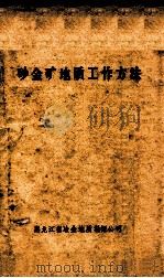 砂金矿地质工作方法 1981 PDF电子版封面 黑龙江省冶金地质勘探公司编