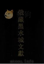 俄藏黑水城文献  1  汉文部分   1996  PDF电子版封面  7532520366  俄罗斯科学院东方研究所圣彼得堡分所，中国社会科学院民族研究所 