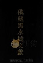 俄藏黑水城文献 2 汉文部分 1996 PDF电子版封面 7532520374 俄罗斯科学院东方研究所圣彼得堡分所,中国社会科学院民族研究所