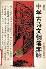 中学古诗文钢笔字帖 1992 PDF电子版封面 7560206778 雷恩选著