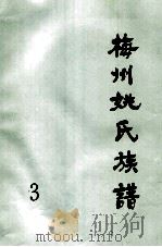 梅州姚氏族谱 第3册 1992 PDF电子版封面 姚美良主编