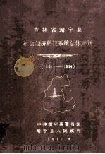 吉林省靖宇县社会经济科技系统总体规划  1984-1994（1985 PDF版）