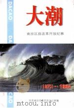 大潮 南京区县改革开放纪事1979年-1994 1995 PDF电子版封面 金之蓉,王小孚主编;中共南京市委党史办公室编