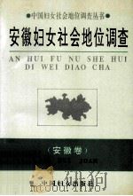 安徽妇女社会地位调查 1993 PDF电子版封面 780016909X 龚存玲主编;包素兰,程一副主编
