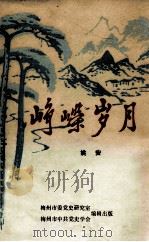 峥嵘岁月 革命回忆录 1991 PDF电子版封面 姚安著