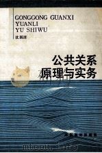 公共关系原理与实务 1994 PDF电子版封面 7535520006 沈国清编著