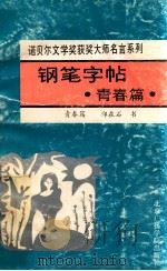 钢笔字帖 青春篇 1993 PDF电子版封面 7810043331 郑在石书