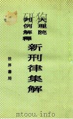 大理院判例解释新刑律集解 1928 PDF电子版封面 周东白编