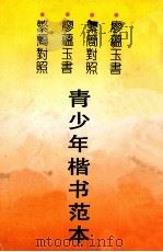 青少年楷书范本 简繁对照 1994 PDF电子版封面 7805826307 廖蕴玉书