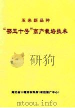 玉米新品种“鄂玉十号”高产栽培技术（ PDF版）