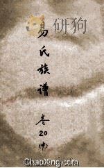 易氏族谱 卷20 中 PDF电子版封面