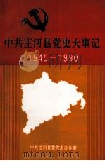 中共庄河县党史大事记 1945-1990 1992 PDF电子版封面 中共庄河县委党史办公室编